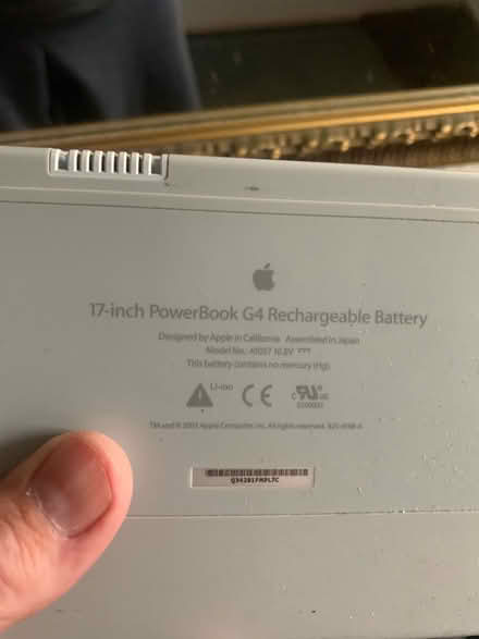 Photo of free PowerBook G4 Mac batteries x2 (TW9 nr Chiswick bridge) #2