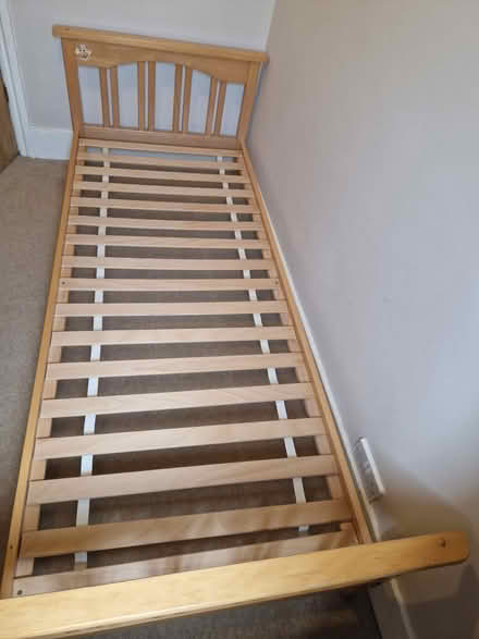 Photo of free Child’s wooden single bed (Carshalton Beeches) #1