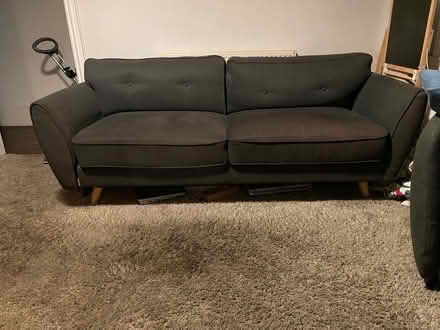 Photo of free Grey 3 seater sofa (Hove Station) #2
