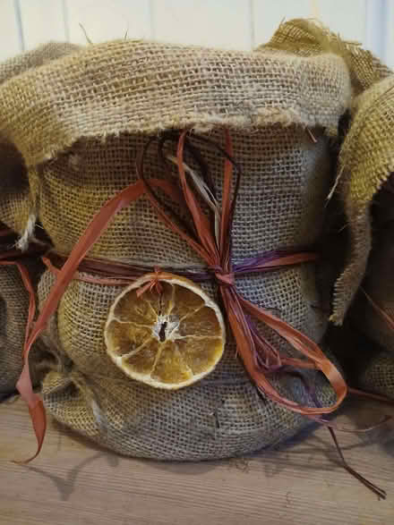 Photo of free 5 hessian wrapped catering size coffee tins (Chipping Sodbury BS37) #2