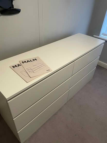 Photo of free White 6-drawer MALM unit (Walsall, WS5) #1