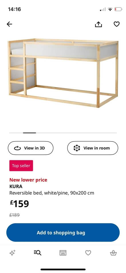 Photo of free IKEA Kura kids single bed (Linslade LU7) #2