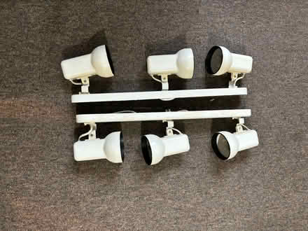 Photo of free 2 x 3 white kitchen spotlights (Weston Underwood DE6) #1