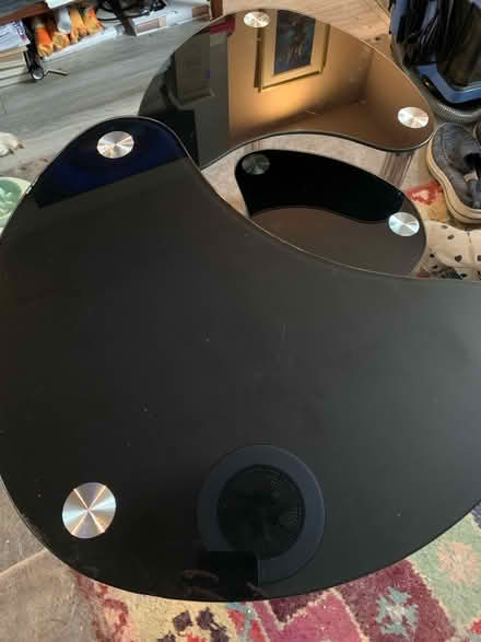 Photo of free Set of 3 Nested Black Glass Tables (Bishop Auckland DL14) #2