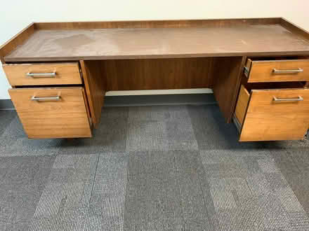 Photo of free 2 Wood Desks with Side Runner (West Seattle) #2