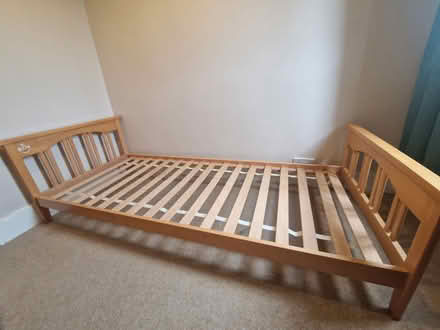 Photo of free Child’s wooden single bed (Carshalton Beeches) #2