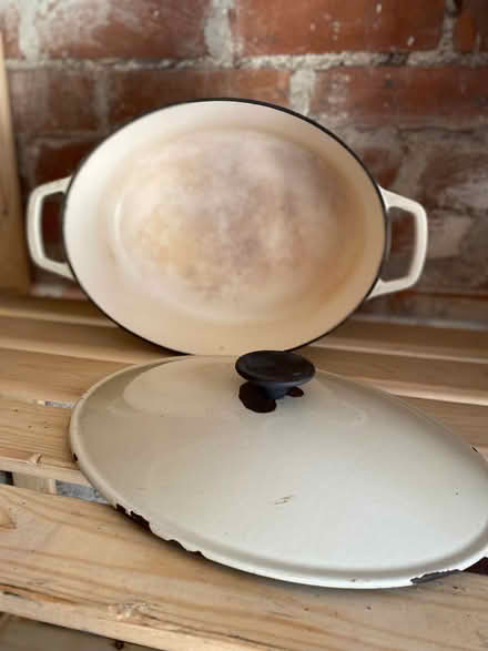 Photo of free Old Le Creuset type casserole. (Bower Hinton TA12) #3