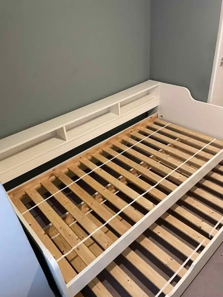 Photo of free White single bed with trundle (Walsall, WS5) #2
