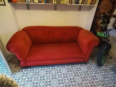 Photo of free 1920s Red Sofa -drop arm (Norfolk Park S2) #2