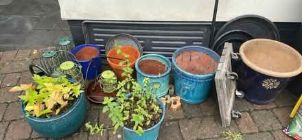 Photo of free Garden pots, black bin, slippery floor signs (Taplow SL6) #1