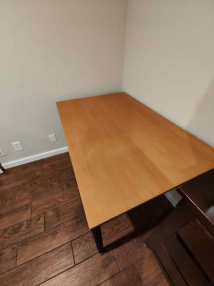 Photo of free Oak colored desk with metal legs (Walnut Creek) #3