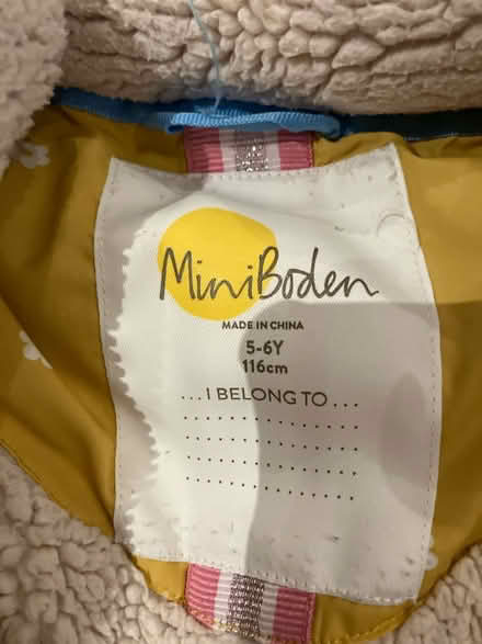 Photo of free Girl’s 5-6 years mini Boden coat (Norwich NR2) #2