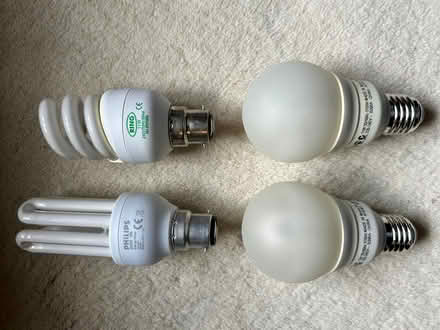 Photo of free Four energy saving light bulbs (Long Melford CO10) #1