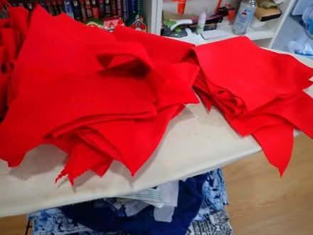Photo of free Red Felt Scraps (Howell, south of Clyde Road) #2