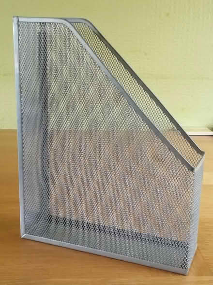 Photo of free Silver wire mesh magazine rack (North Mundham) #2