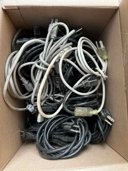 Photo of free Box of electronics power cables (North Hollywood) #1