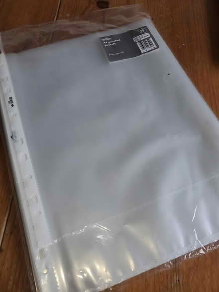 Photo of free A4 punched pockets / sleeves (Totterdown, Bristol) #1