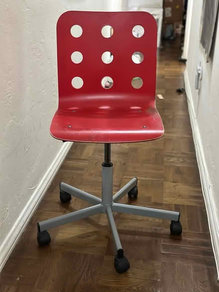 Photo of free Red IKEA Desk Chair (Koreatown) #1