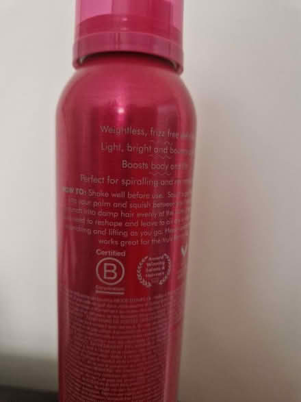 Photo of free Curl mousse (PR25 Leyland) #2