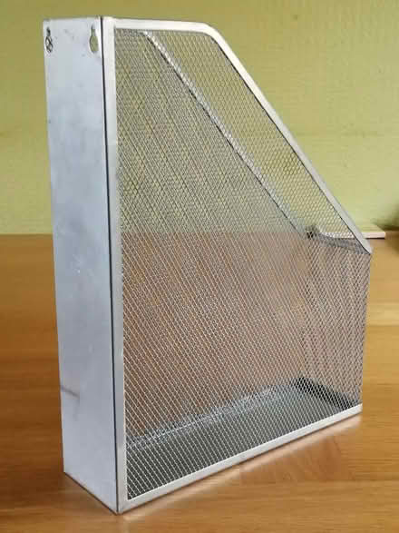 Photo of free Silver wire mesh magazine rack (North Mundham) #1