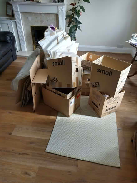 Photo of free Variety of cardboard boxes and special bubble wrap. (Garston WD25) #1