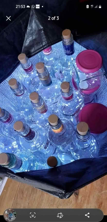 Photo of free Bottles + Jars With Lights (M32 Stretford) #2