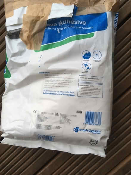 Photo of free Half bag of Gyproc cove adhesive (St James’s Square, Bath) #2