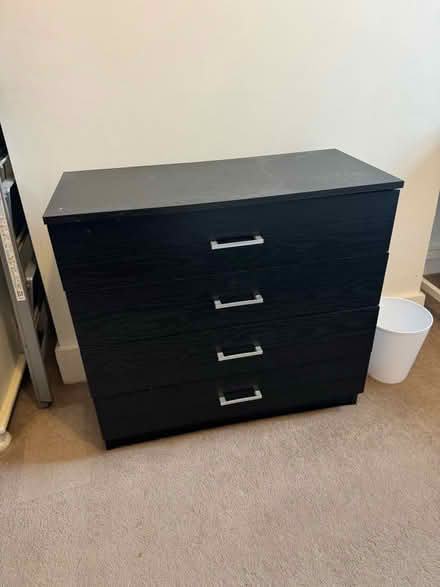 Photo of free Black wood effect drawers (Harrow, London, HA3) #1