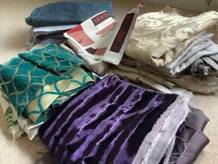 Photo of free Box of mixed fabrics (Holme Slack PR2) #1