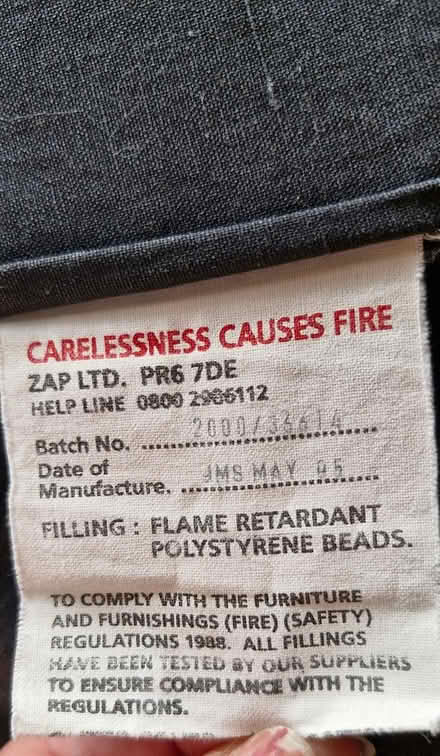 Photo of free Football bean bag (Countesthorpe LE8) #2