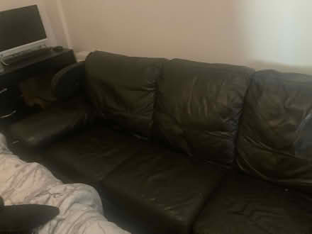 Photo of free Leather bead sofa from DFS (Handsworth) #1