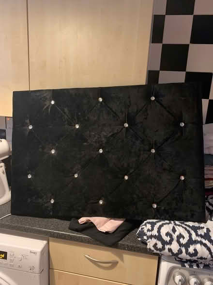 Photo of free Black single headboard (Orton goldhay, Peterborough) #1