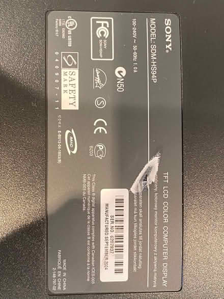 Photo of free Sony 17 inch monitor (Pease Pottage RH11) #3
