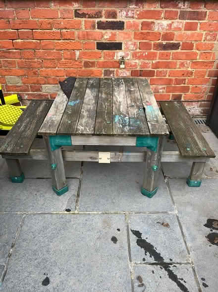 Photo of free Wooden kids water play/sandpit (CM15 9EL) #1