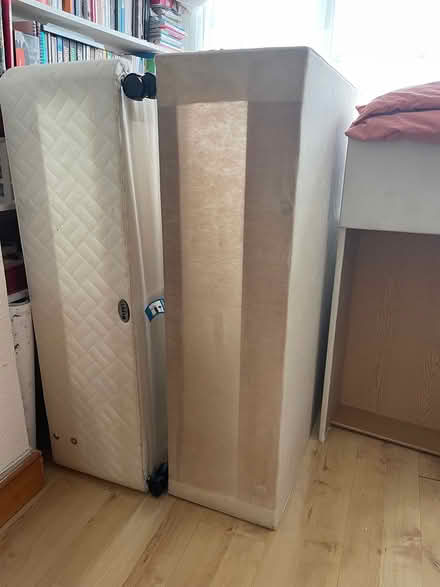 Photo of free Small double bed with mattresses (Hatfield) #1