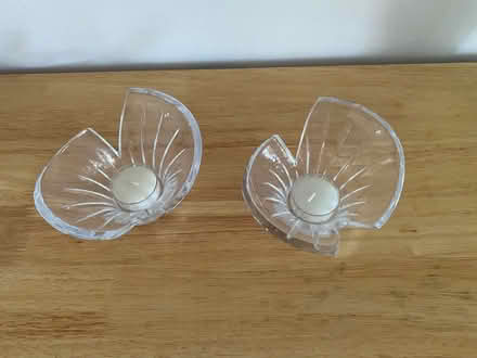 Photo of free Two Glass Votive T Light Candle Holders (Bassingham LN5) #1
