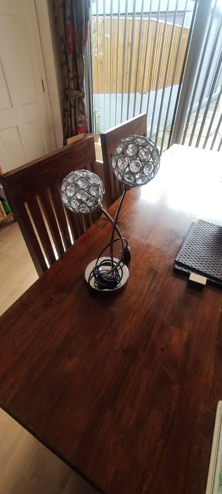Photo of free 2-Light Acrylic Chrome Table Lamp (Temple Cowley OX4) #1