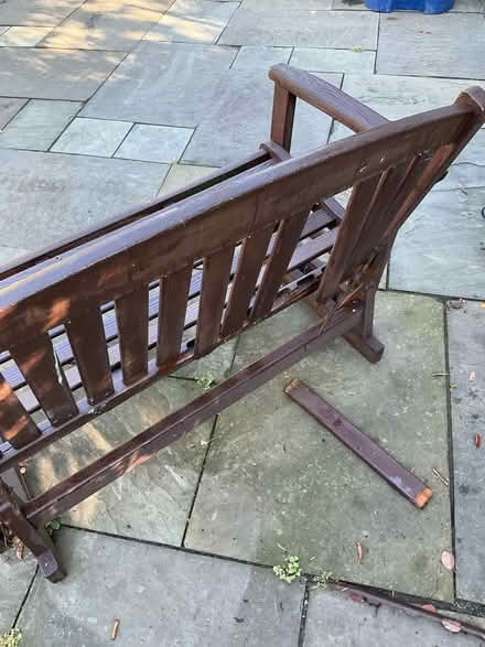 Photo of free Swing Bench needs repair (Wheaton) #1