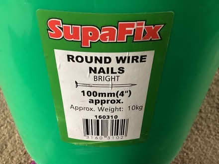 Photo of free Bucket of 4” nails (Bickershaw WN2) #1