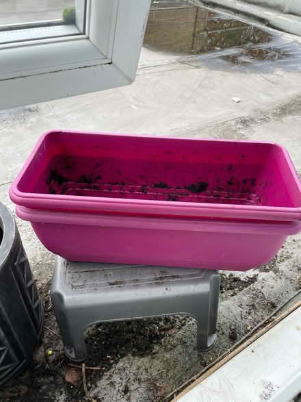 Photo of free 2 pink window boxes (Matlock DE4) #1