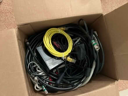 Photo of free Box of various types of cables (Davidsonville) #1