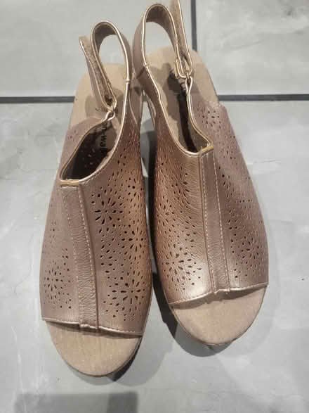 Photo of free Size 4 wedge sandals (BS9) #1