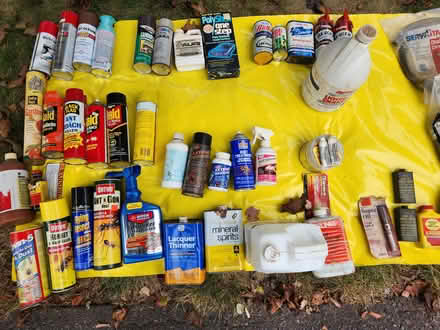 Photo of free Misc fluids for auto, paint, lawn (Burlington) #1