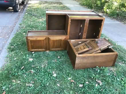 Photo of free Oak kitchen cabinets (Seward, Minneapolis) #3