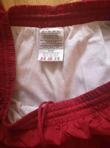Photo of free adidas red trackpants Med/Large (2871 Richmond Road/pinecrest) #2