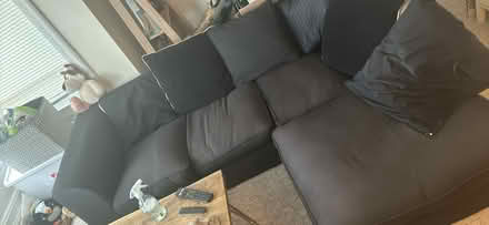 Photo of free Black corner sofa (BH6) #3
