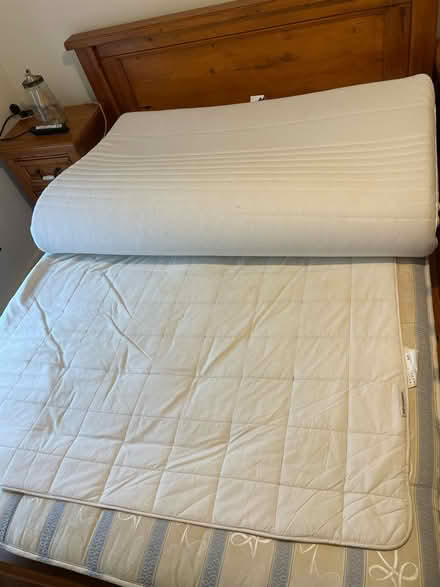 Photo of free Queen mattress and mattress topper (D03) #2