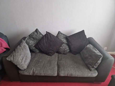 Photo of free 3 seater black and Grey Sofa (Crystal Peaks S20) #1