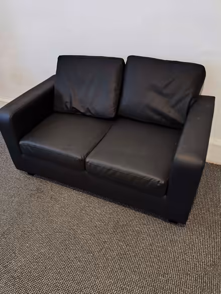 Photo of free Two Black sofa (Bellahouston G51) #2