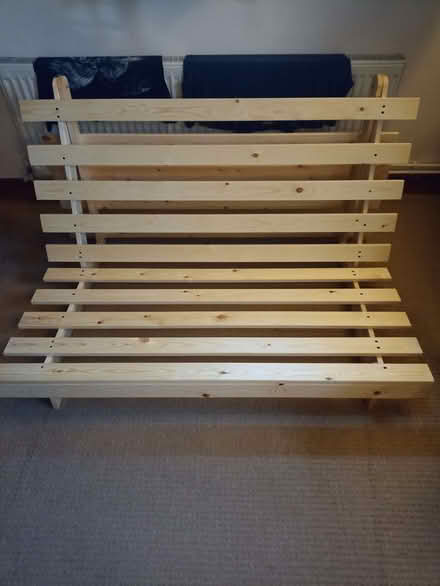 Photo of free Wooden futon/sofa bed frame (Presteigne LD8) #1